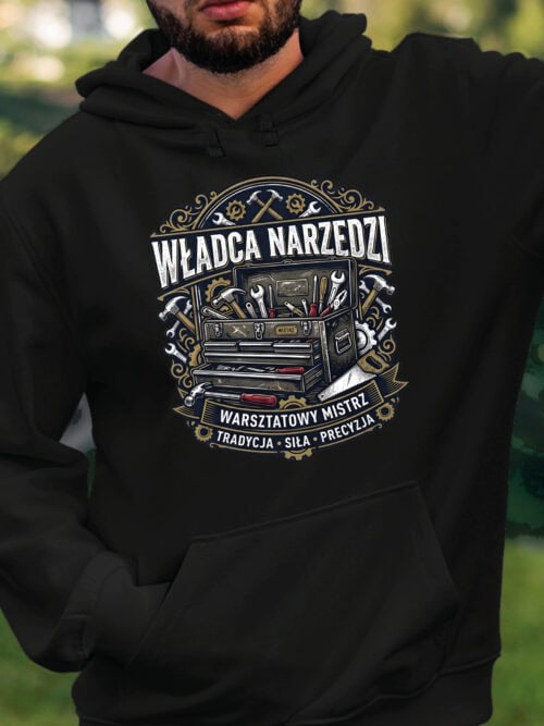 TL1749 SIM22 Bluza z kapturem dla Mechanika Władca Narzędzi Prezent
