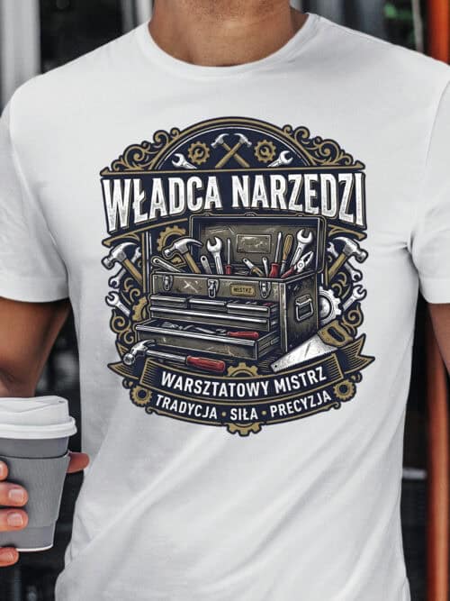 TL1749 SIM5 Koszulka dla Mechanika Władca Narzędzi Prezent