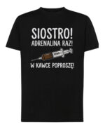 TL1750 SIM11 Śmieszna Koszulka dla Lekarza <br>Zastrzyk Kawy