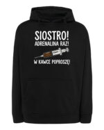 TL1750 SIM25 Śmieszna Bluza z kapturem dla Lekarza <br>Zastrzyk Kawy