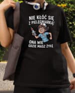 TL1751 SIM13 Prezent dla Pielęgniarki Śmieszna Koszulka