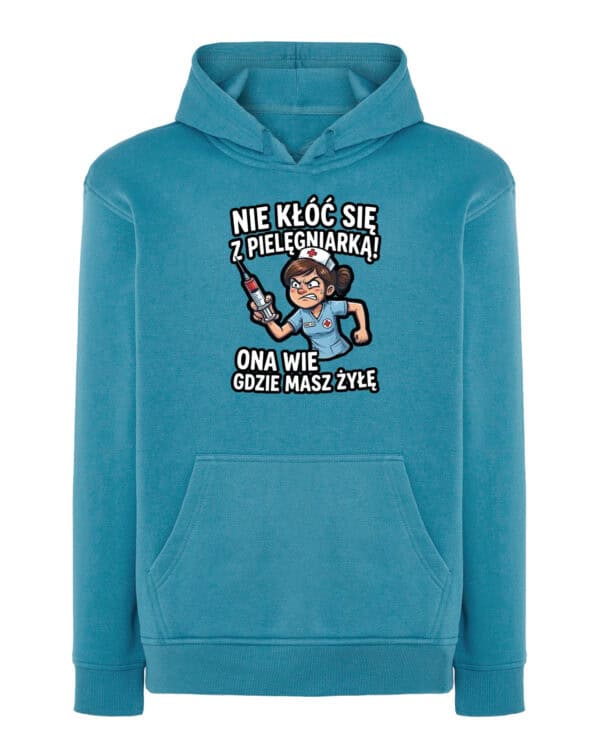 TL1751 SIM30 Prezent dla Pielęgniarki <br>Śmieszna Bluza z kapturem