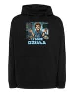 TL1752 SIM25 Śmieszna Bluza z kapturem dla Informatyka <br>U mnie działa