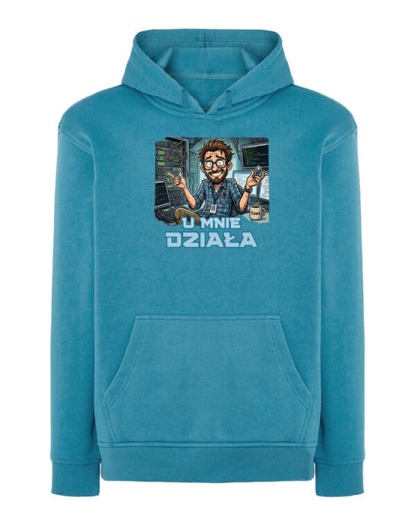 TL1752 SIM30 Śmieszna Bluza z kapturem dla Informatyka <br>U mnie działa