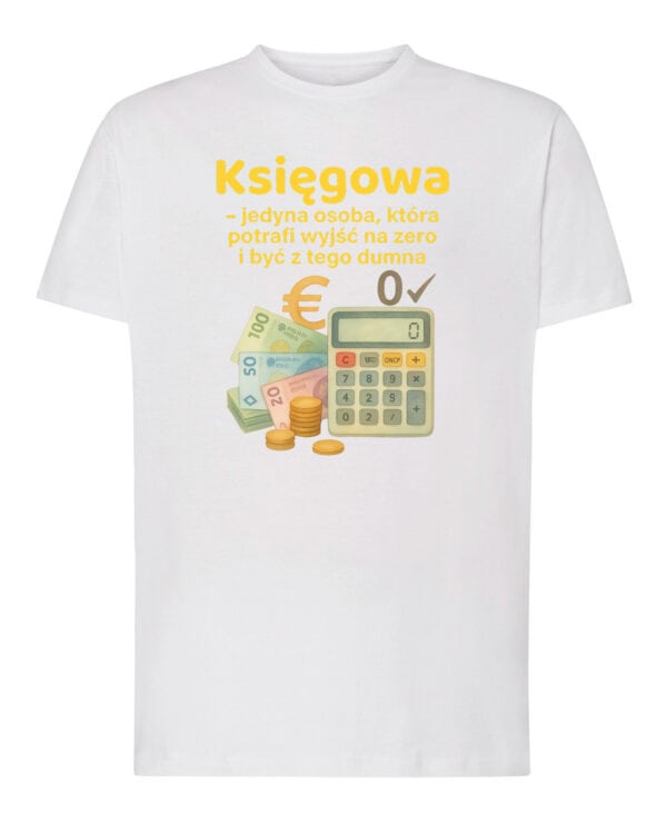 TL1754 SIM Prezent dla Księgowej Śmieszna Koszulka