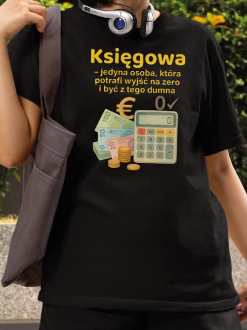 TL1754 SIM13 Prezent dla Księgowej Śmieszna Koszulka