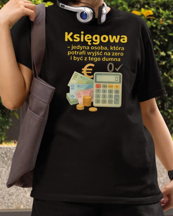 TL1754 SIM13 Prezent dla Księgowej Śmieszna Koszulka