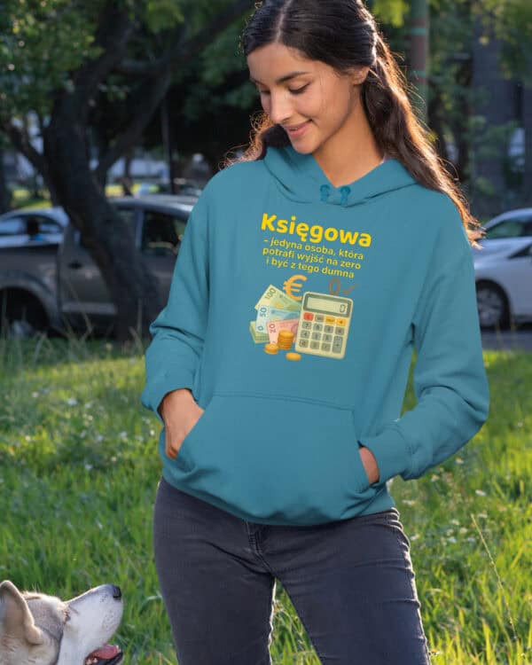 TL1754 SIM28 Prezent dla Księgowej <br>Śmieszna Bluza z kapturem