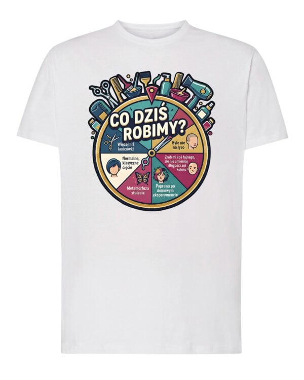 TL1755 SIM Śmieszna Koszulka dla Fryzjera <br>Prezent Koło Fortuny