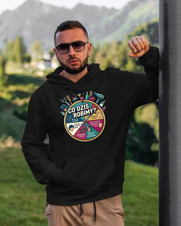 TL1755 SIM21 Śmieszna Bluza z kapturem dla Fryzjera <br>Prezent Koło Fortuny