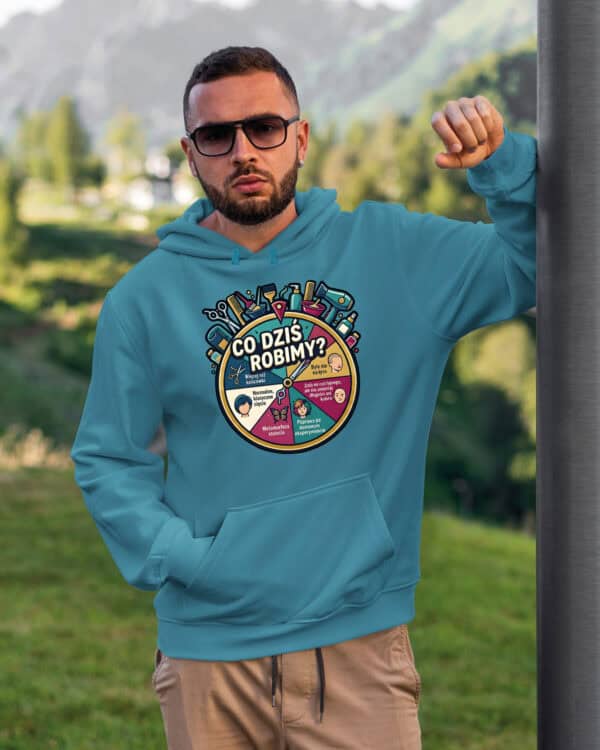 TL1755 SIM26 Śmieszna Bluza z kapturem dla Fryzjera <br>Prezent Koło Fortuny