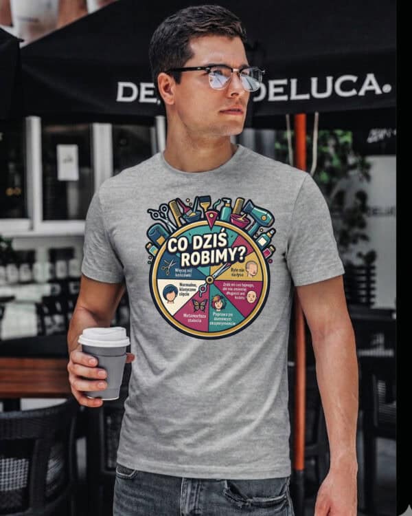 TL1755 SIM9 Śmieszna Koszulka dla Fryzjera <br>Prezent Koło Fortuny