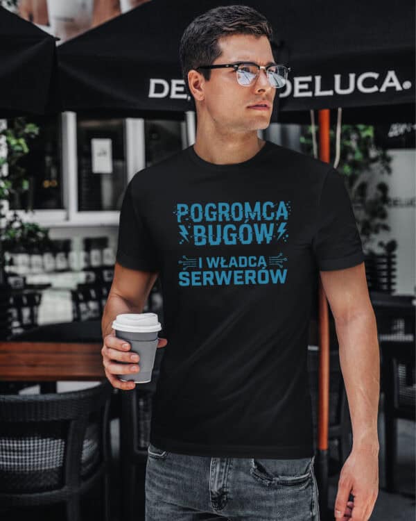 TL1756 SIM14 Koszulka Prezent dla Informatyka IT <br>Władca Serwerów
