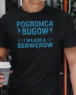 TL1756 SIM15 Koszulka Prezent dla Informatyka IT Władca Serwerów