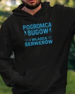 TL1756 SIM22 Bluza z kapturem Prezent dla Informatyka IT Władca Serwerów