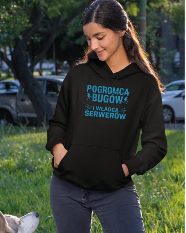 TL1756 SIM23 Bluza z kapturem Prezent dla Informatyka IT <br>Władca Serwerów