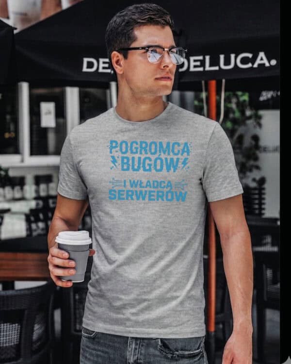 TL1756 SIM9 Koszulka Prezent dla Informatyka IT <br>Władca Serwerów