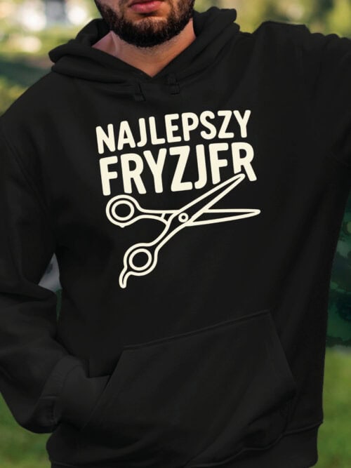 TL1757 SIM22 Bluza z kapturem Prezent dla Fryzjer Najlepszy Fryzjer
