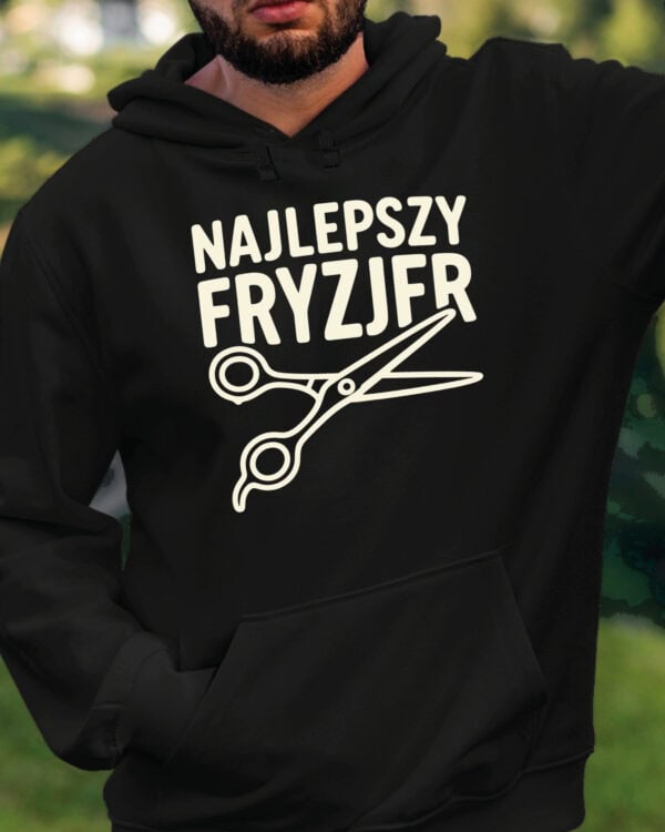 TL1757 SIM22 Bluza z kapturem Prezent dla Fryzjer Najlepszy Fryzjer