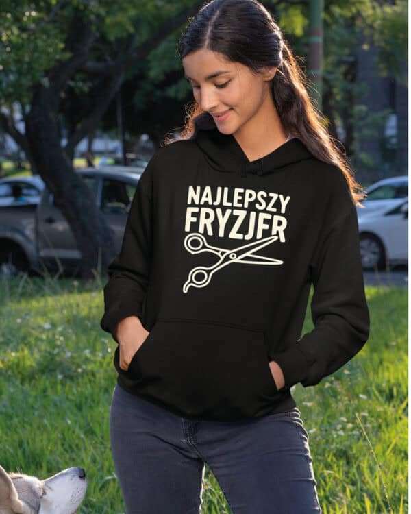 TL1757 SIM23 Bluza z kapturem Prezent dla Fryzjer <br>Najlepszy Fryzjer