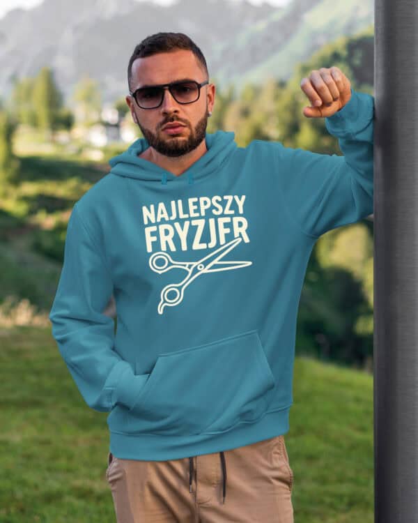 TL1757 SIM26 Bluza z kapturem Prezent dla Fryzjer <br>Najlepszy Fryzjer