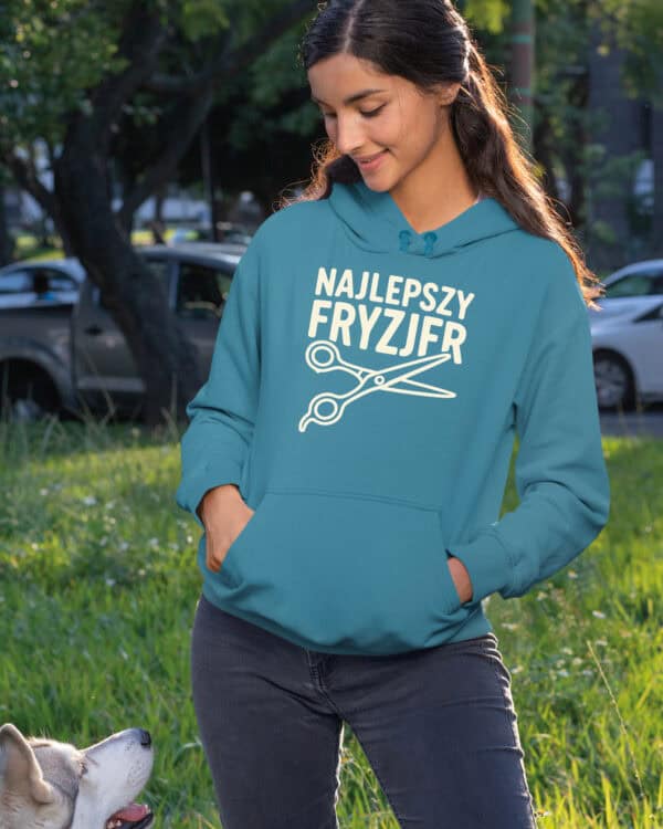 TL1757 SIM28 Bluza z kapturem Prezent dla Fryzjer <br>Najlepszy Fryzjer