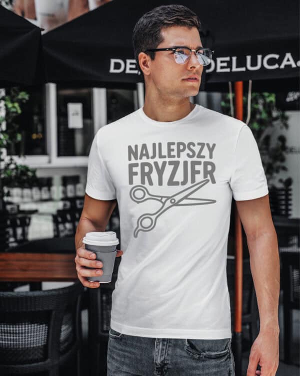 TL1757 SIM4 Koszulka Prezent dla Fryzjer <br>Najlepszy Fryzjer