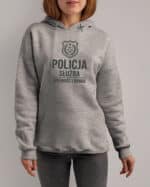 TL1760 SIM17 Bluza z kapturem Prezent dla Policjanta <br>Honor Służba