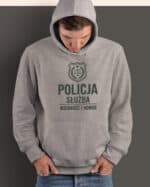 TL1760 SIM19 Bluza z kapturem Prezent dla Policjanta <br>Honor Służba