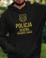 TL1760 SIM22 Bluza z kapturem Prezent dla Policjanta Honor Służba