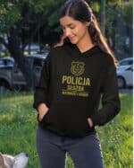 TL1760 SIM23 Bluza z kapturem Prezent dla Policjanta <br>Honor Służba