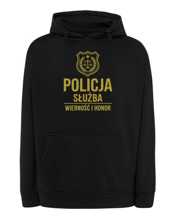 TL1760 SIM25 Bluza z kapturem Prezent dla Policjanta <br>Honor Służba