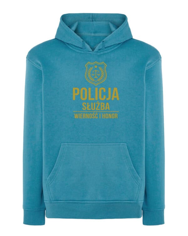 TL1760 SIM30 Bluza z kapturem Prezent dla Policjanta <br>Honor Służba