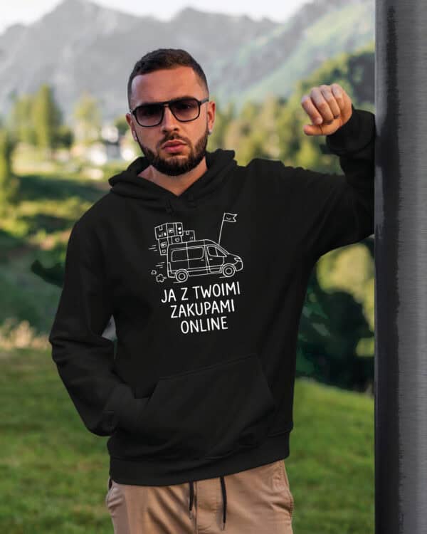 TL1762 SIM21 Bluza z kapturem Prezent dla Kuriera <br>Super Kurier