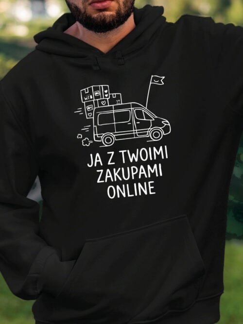 TL1762 SIM22 Bluza z kapturem Prezent dla Kuriera Super Kurier