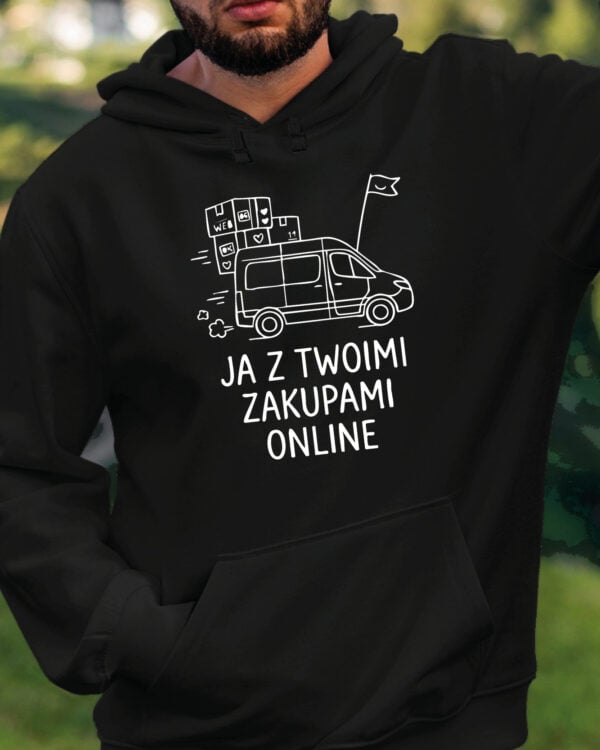 TL1762 SIM22 Bluza z kapturem Prezent dla Kuriera Super Kurier