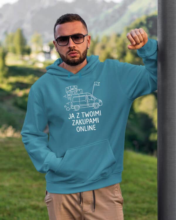 TL1762 SIM26 Bluza z kapturem Prezent dla Kuriera <br>Super Kurier