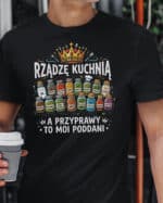 TL1764 SIM15 Śmieszna Koszulka dla Kucharza Władca Kuchni