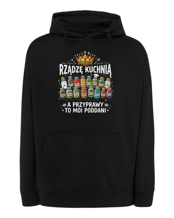 TL1764 SIM25 Śmieszna Bluza z kapturem dla Kucharza <br>Władca Kuchni