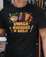 TL1765 SIM15 Koszulka dla Kucharza Gotowanie w Akcji