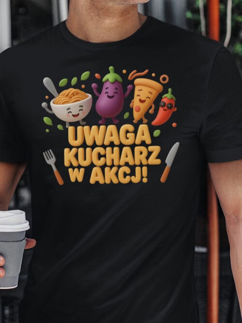 TL1765 SIM15 Koszulka dla Kucharza Gotowanie w Akcji