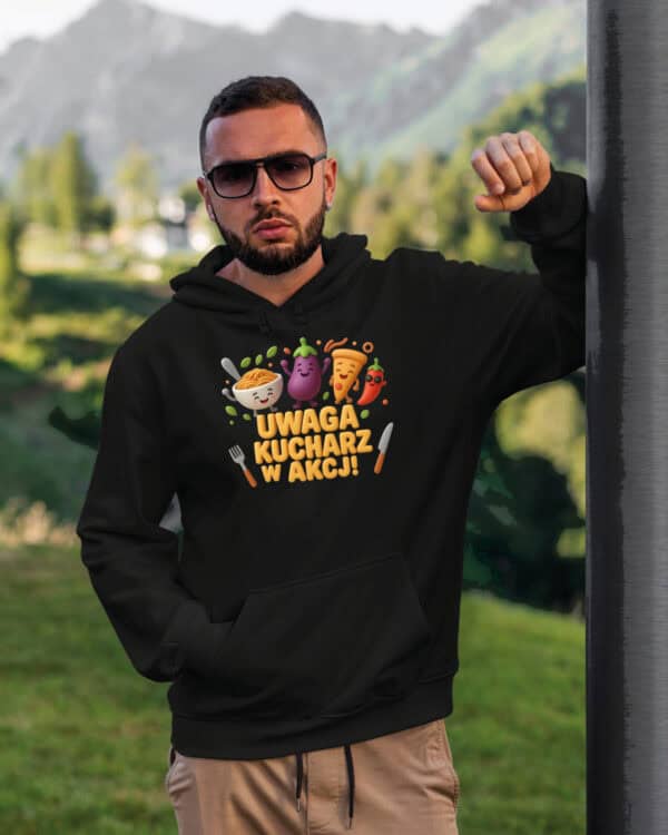 TL1765 SIM21 Bluza z kapturem dla Kucharza Gotowanie w Akcji