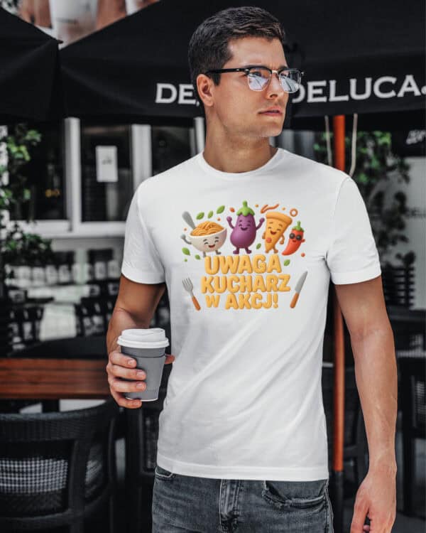 TL1765 SIM4 Koszulka dla Kucharza <br>Gotowanie w Akcji