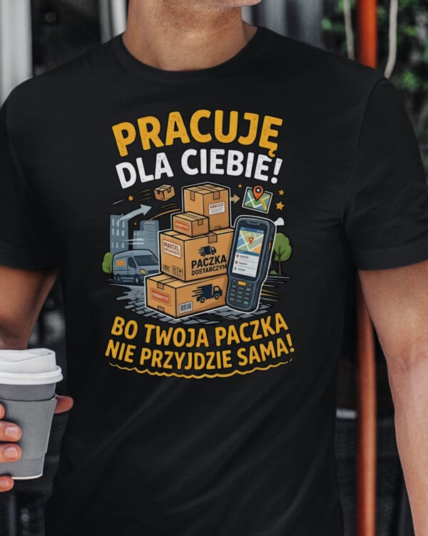 TL1766 SIM15 Koszulka dla Kuriera Zawsze na czas