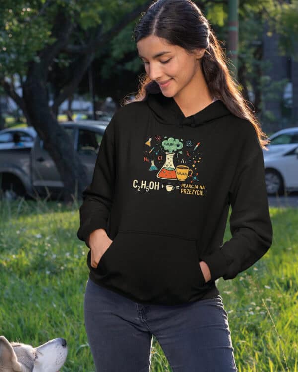 TL1767 SIM23 Bluza z kapturem Prezent dla Chemika <br>Śmieszna Mieszanka Szczęścia