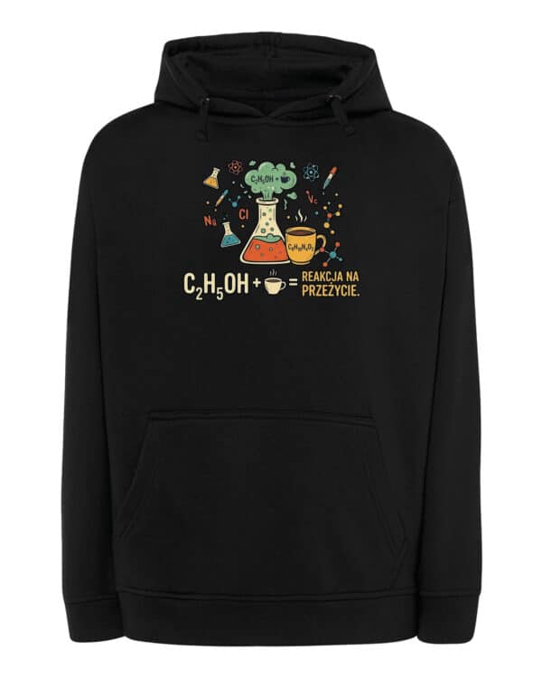 TL1767 SIM25 Bluza z kapturem Prezent dla Chemika <br>Śmieszna Mieszanka Szczęścia