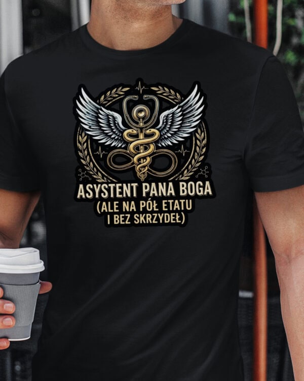 TL1769 SIM15 Koszulka Prezent dla Lekarza <br>Prawie Anioł