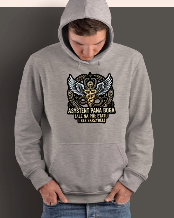 TL1769 SIM19 Bluza z kapturem Prezent dla Lekarza <br>Prawie Anioł