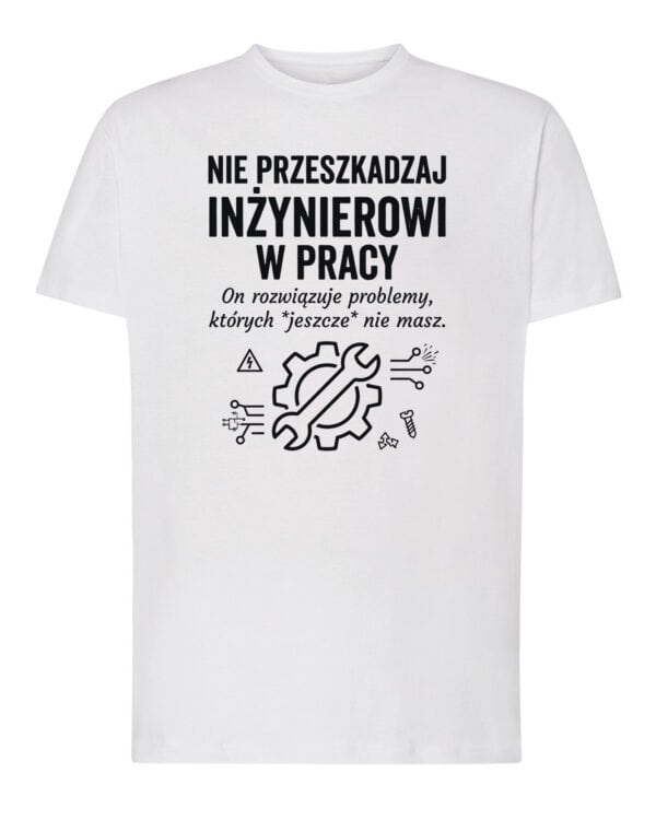 TL1771 SIM Prezent dla Inżyniera Koszulka Ważna Praca
