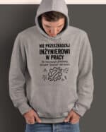 TL1771 SIM19 Prezent dla Inżyniera Bluza z kapturem <br>Ważna Praca